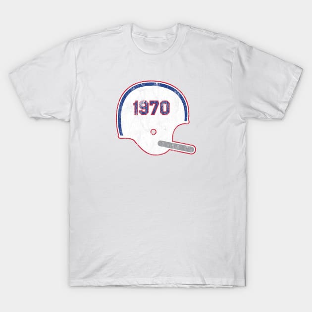 Buffalo Bills Year Founded Vintage Helmet T-Shirt by Rad Love